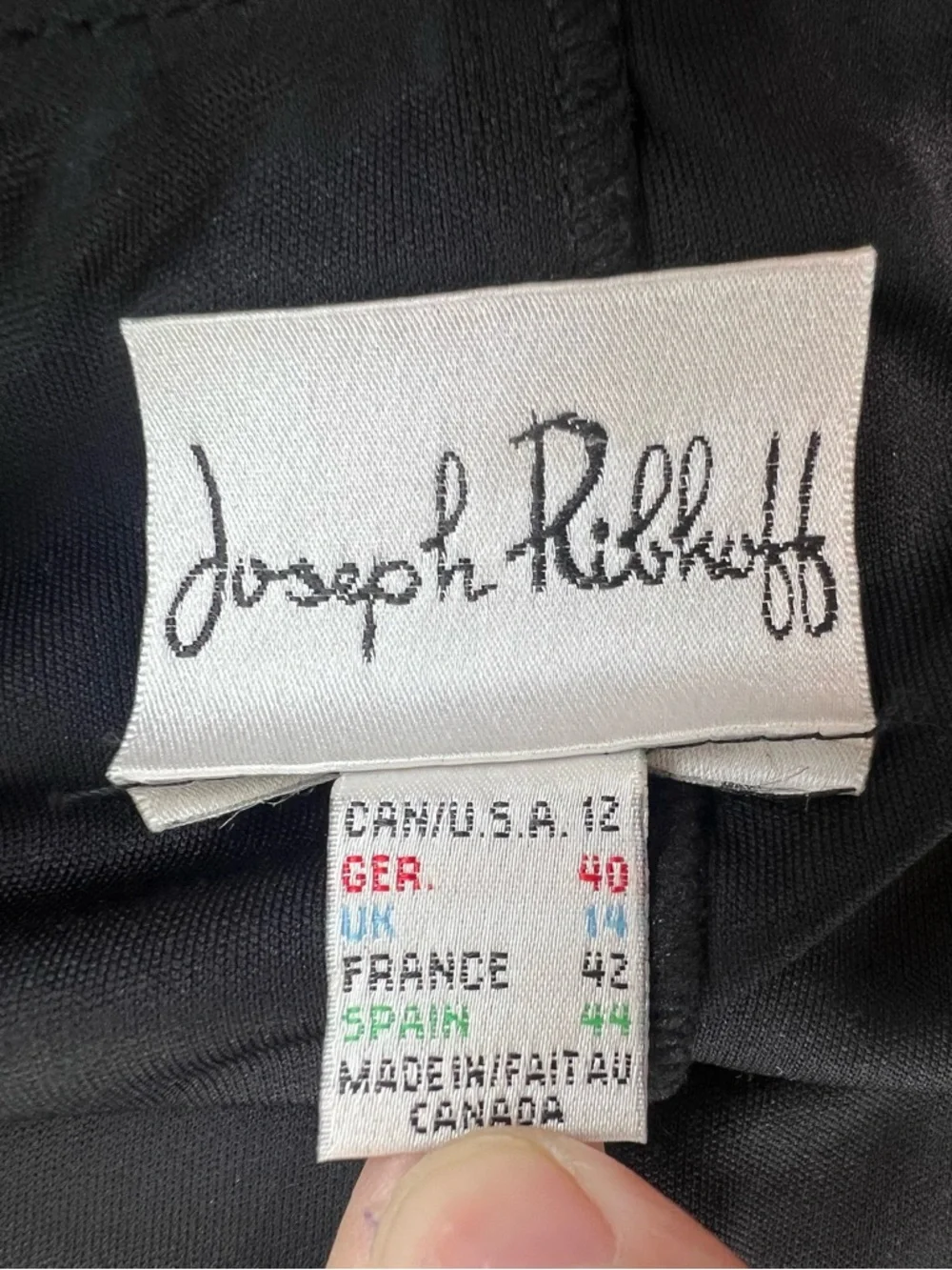 Joseph Ribkoff Black Gold Sparkle Lace Halter Bodycon Dress Size 12 Mini Vintage - Picture 7 of 16